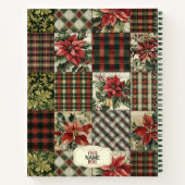 Spiraal Notitieboek Kerst Vintage Patchwork (Achterkant)