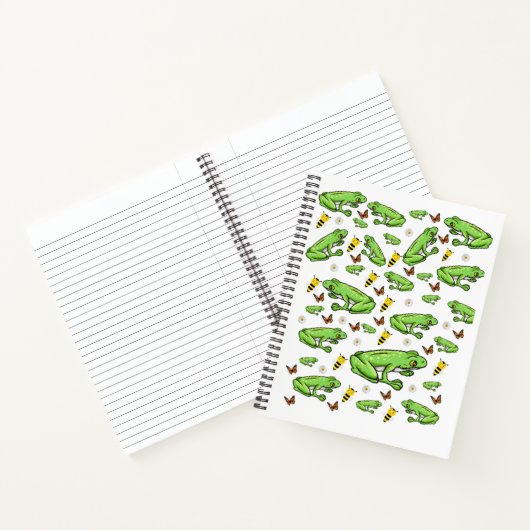 Spiraal Notitieboek Kikker Bumblebee Butterfly (Binnen)