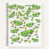 Spiraal Notitieboek Kikker Bumblebee Butterfly (Voorkant)