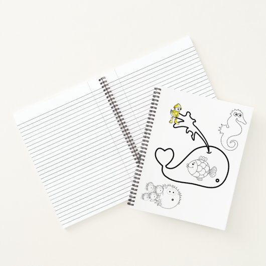 Spiraal Notitieboek Kleuring walvis (Binnen)