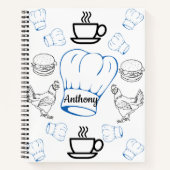 Spiraal Notitieboek Kleurplaat Chef (Voorkant)