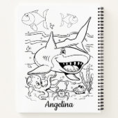 Spiraal Notitieboek Kleurplaten Haaien Vis (Achterkant)