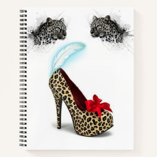 Spiraal Notitieboek Leopard Heels (Voorkant)