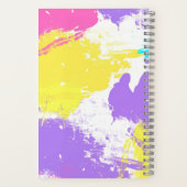 Spiraal Notitieboek maat A5, Pastel Abstract (Achterkant)