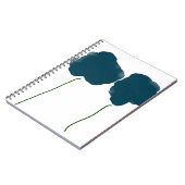 Spiraal notitieboek met bloemen (Linkerzijde)