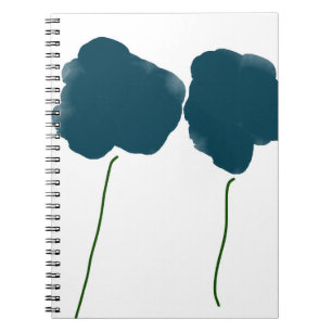 Spiraal notitieboek met bloemen