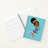 Spiraal notitieboek met bruin karakter voor meisje (Binnen)
