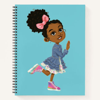 Spiraal notitieboek met bruin karakter voor meisje