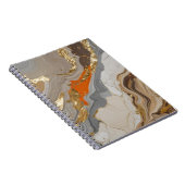 Spiraal Notitieboek met dromerige oranje en grijze (Rechterzijde)