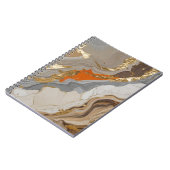 Spiraal Notitieboek met dromerige oranje en grijze (Linkerzijde)