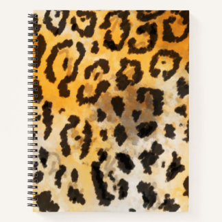 Spiraal notitieboek met jaguar bontpatroon