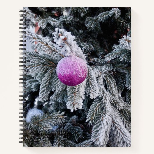 Spiraal notitieboek met kerstboom en speelgoed ero (Voorkant)
