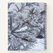 Spiraal notitieboek met kerstboom onder de sneeuw (Achterkant)