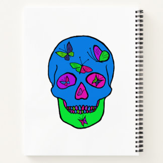 Spiraal Notitieboek met Skull Butterfly ontwerp.