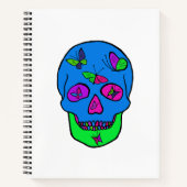 Spiraal Notitieboek met Skull Butterfly ontwerp. (Voorkant)