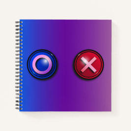 Spiraal Notitieboek met spel stemmen Buttonnen