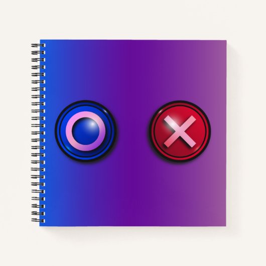 Spiraal Notitieboek met spel stemmen Buttonnen (Voorkant)