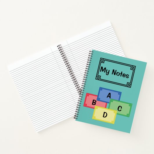 Spiraal Notitieboek - Mijn Notities Labels  (Binnen)