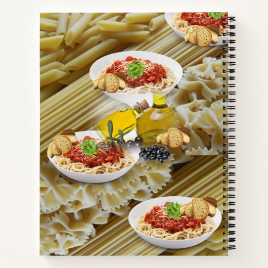 Spiraal Notitieboek Pasta Olijfolie (Achterkant)