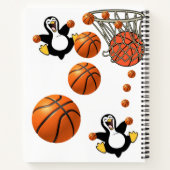 Spiraal Notitieboek Penguin Basketball (Achterkant)