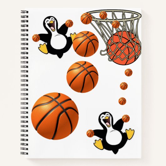 Spiraal Notitieboek Penguin Basketball (Voorkant)