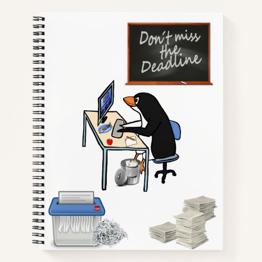 Spiraal Notitieboek Penguin Deadline (Voorkant)