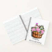 Spiraal Notitieboek Penguin Pink Roses Floral (Binnen)