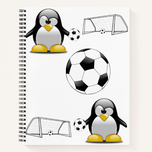 Spiraal Notitieboek Penguin Voetbal (Voorkant)