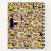 Spiraal Notitieboek Rode Wijnpasta Olijfolie (Achterkant)
