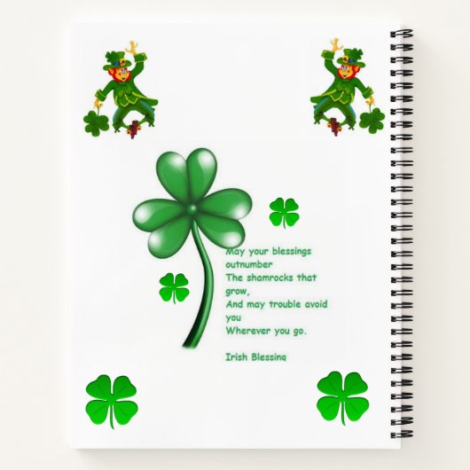 Spiraal Notitieboek St. Patrick's Day (Achterkant)