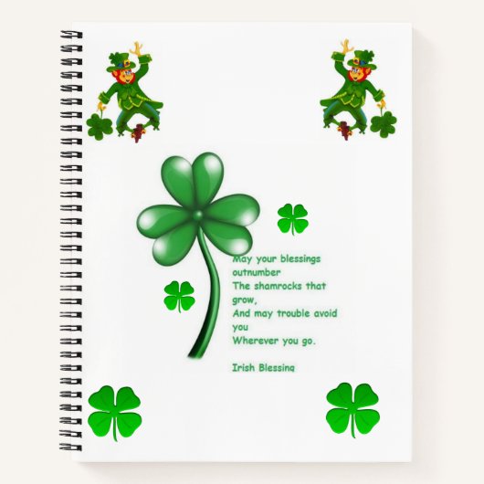 Spiraal Notitieboek St. Patrick's Day (Voorkant)