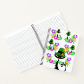 Spiraal Notitieboek St. Patrick's Day Cat Floral (Binnen)
