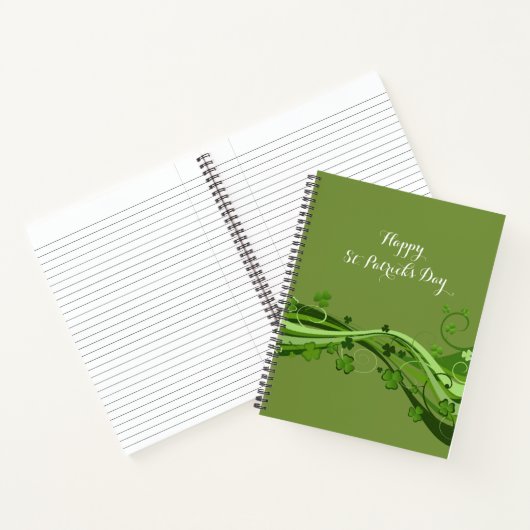 Spiraal Notitieboek St. Patrick's Day Floral (Binnen)