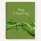 Spiraal Notitieboek St. Patrick's Day Floral (Voorkant)
