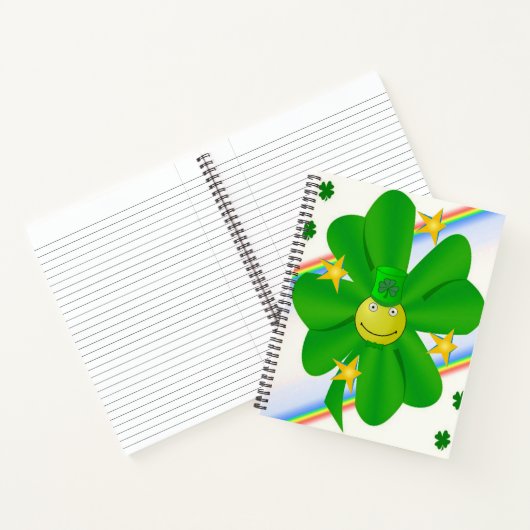 Spiraal Notitieboek St. Patrick's Day Shamrock (Binnen)
