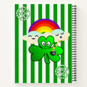 Spiraal Notitieboek St. Patrick's Rainbow Shamrock (Achterkant)
