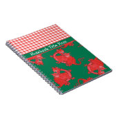 Spiraal Notitieboek te personaliseren: Leuke rode  (Rechterzijde)