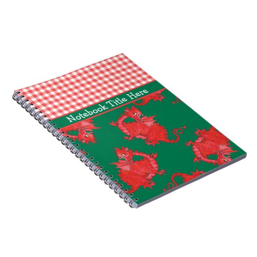 Spiraal Notitieboek te personaliseren: Leuke rode (Rechterzijde)