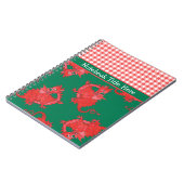 Spiraal Notitieboek te personaliseren: Leuke rode  (Linkerzijde)