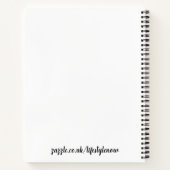 Spiraal Notitieboek - Unicorn Head (Achterkant)