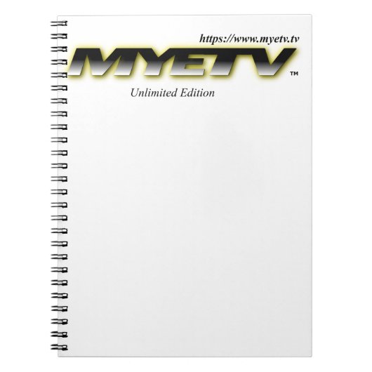 Spiraal Notitieboek van MYETV (Voorkant)