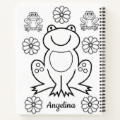 Spiraal Notitieboek voor het kleuren van kikkers (Achterkant)