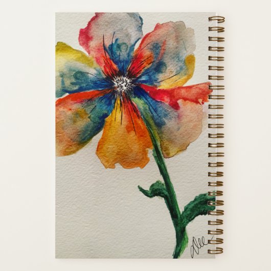 Spiraal Notitieboek voor regenboogventilator (Achterkant)