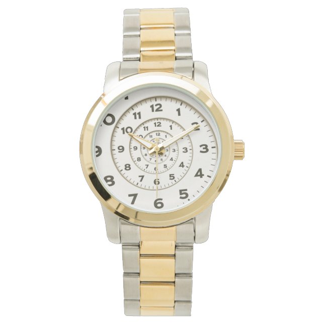Spiraal Nummers horloge (Voorkant)