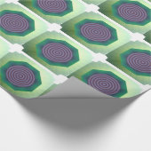 Spiraal ontwerp met gevouwen rand cadeaupapier (Hoek)