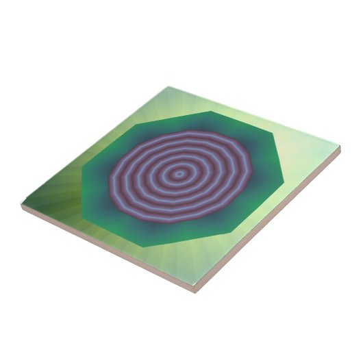 Spiraal ontwerp tegeltje (Zijkant)