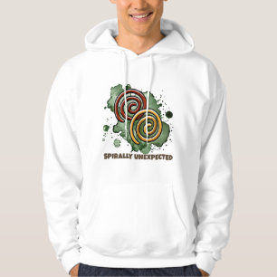 Spiraal onverwacht - Retro aquarel kunst Hoodie