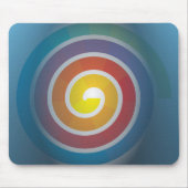 SPIRAAL OP BLAUWE ACHTERGROND MUISMAT (Voorkant)