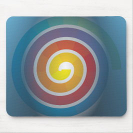 SPIRAAL OP BLAUWE ACHTERGROND MUISMAT