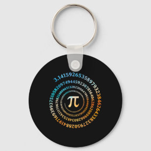 Spiraal PI Dag Retro PI Nummer 3.14 Symbool PI Dag Sleutelhanger